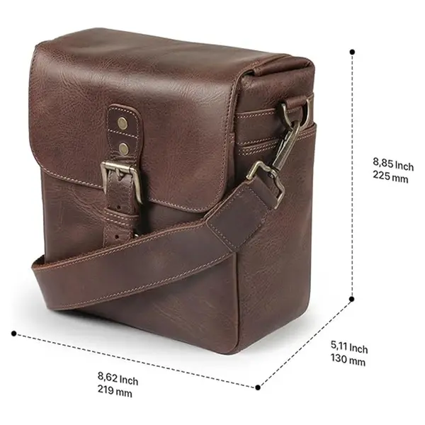 MegaGear Genuine Leather Camera Messenger Bag – View 3