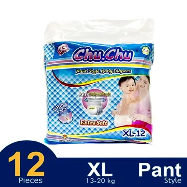 Chu Chu Pants Advanced Leakage Guard Pant System Baby Diaper – Quantity: 12 pcs – View 2