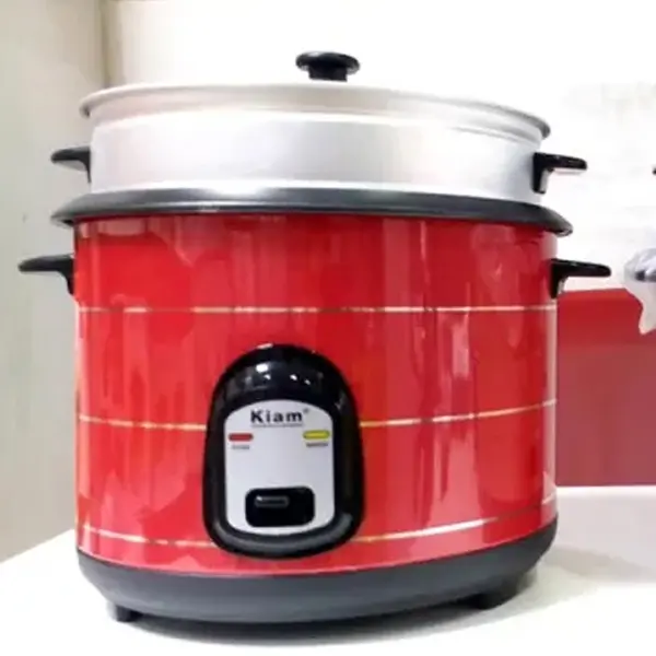 Kiam JSBB 604 Drum 2.8 Liter Double Pot Rice Cooker Maroon – View 2