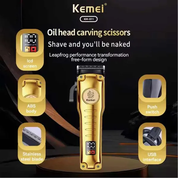 Kemei KM-511 Trimmer Compact Grooming Tool for Men – View 4
