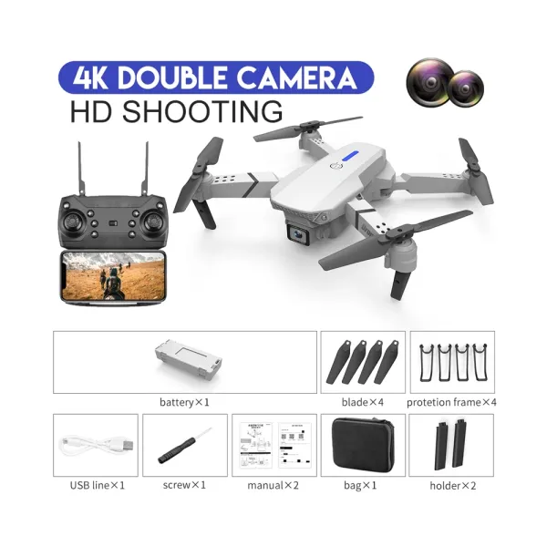 M12 4K Camera Wifi Mini Toy Drone – View 2