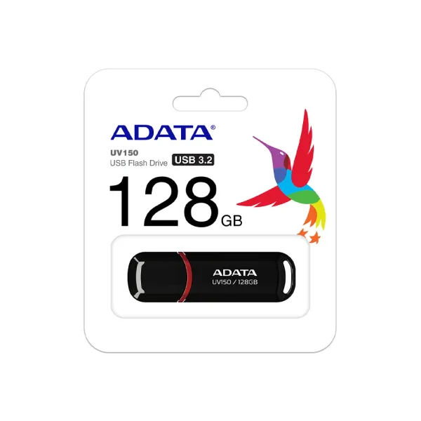 Adata UV150 128GB Black USB 3.2 Pen Drive – View 3
