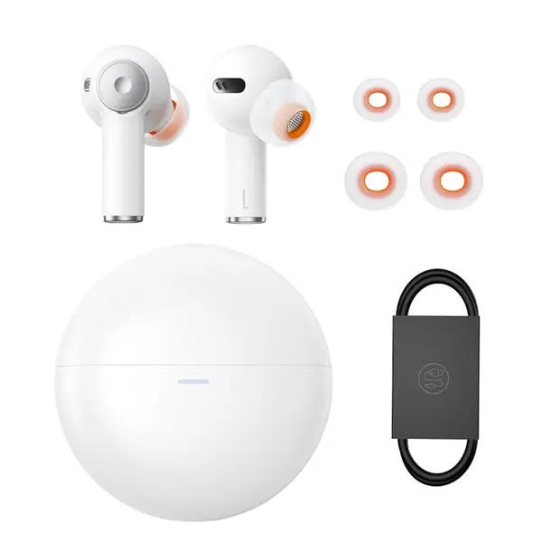 Baseus TWS Bowie EX ENC Noise Reduction True Wireless Earphones – Color: White – View 4