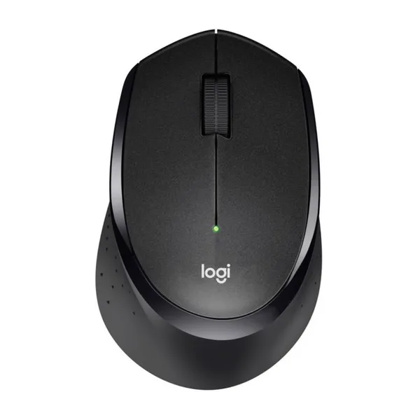 Logitech M330 SILENT PLUS Wireless Mouse – Color: Black – View 1
