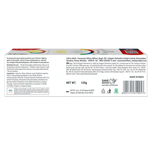 Colgate Total Advance Health Original Toothpaste 120G – View 6