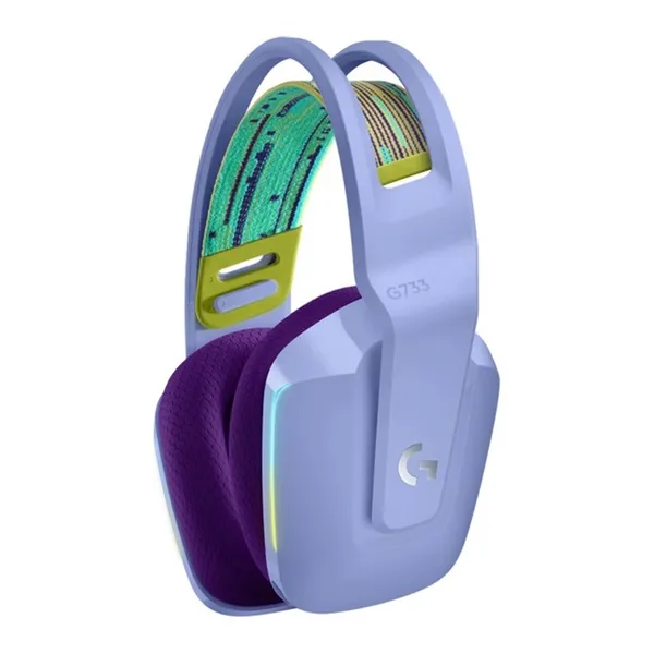 Logitech G733 LIGHTSPEED Wireless RGB Gaming Headset – Color: Blue – View 2