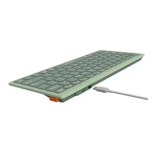 A4TECH Fstyler FBX51C Rechargeable Bluetooth & 2.4G Wireless Keyboard – Color: Green – View 2
