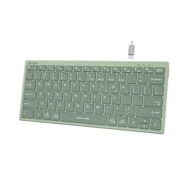 A4TECH Fstyler FBX51C Rechargeable Bluetooth & 2.4G Wireless Keyboard – Color: Green – View 4