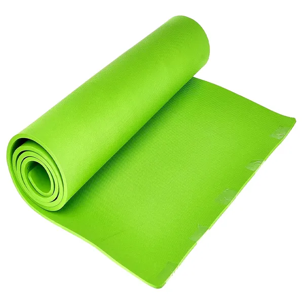 Non Slip Yoga and Exercise Mat 6 mm Durable Construction – Color: Green, Thickness: 6 mm – View 1