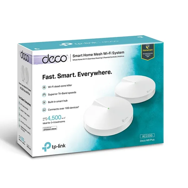 TP-Link Deco M9 Plus AC2200 Tri-Band Mesh WiFi Router (2-Pack) – View 4