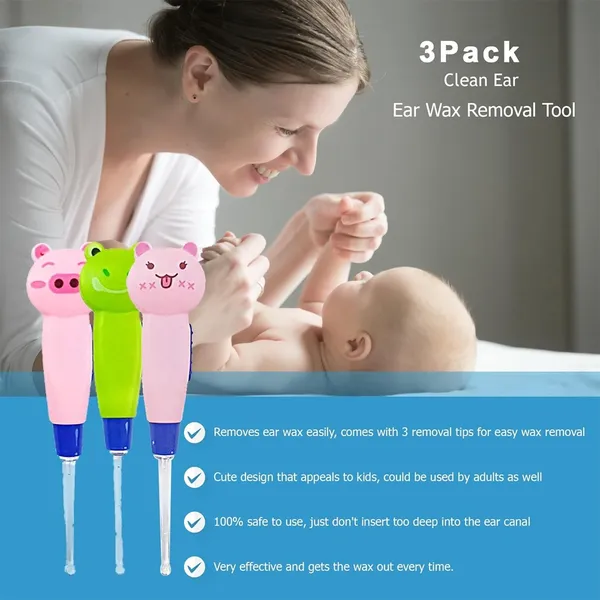 Ear Wax Removal Tool for Kids with LED Light Electric Ear Cleaners – View 6