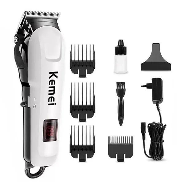 Kemei KM-809A Digital Electric Rechargeable Professional Hair Clipper Trimmer – View 1