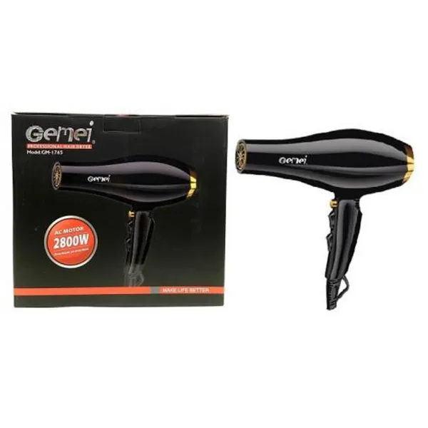 Gemei Gm-1780 Professional Hair Dryer -3000W With Hot & Cold Air – View 4