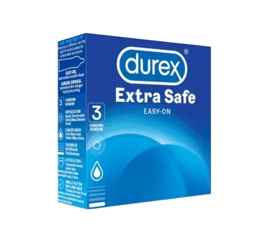 Durex Extra Safe Easy On Condom – 3Pcs Pack (UK) Enhanced Protection with Comfort & Ease – View 2