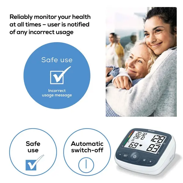Beurer BM-40 Fully Automatic Blood Pressure and Pulse Monitor – View 5