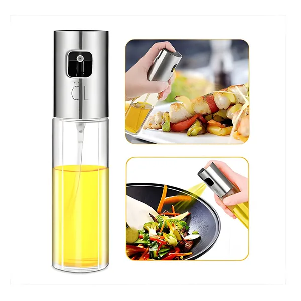 Premium Oil Spray Bottle For Healthy Cooking And Portion Control Glass Dispenser – View 4