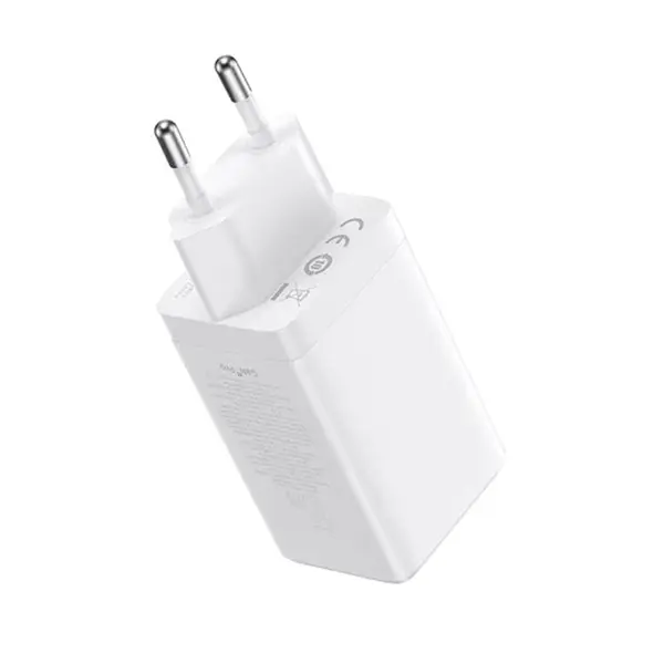 Baseus GaN5 Pro 65W Universal Compatibility Fast Charger  – Color: White – View 2