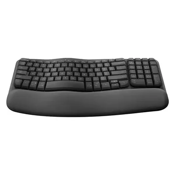 Logitech Wave Keys Wireless Ergonomic Keyboard – Color: Black – View 2