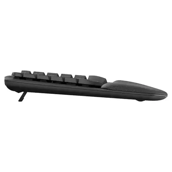 Logitech Wave Keys Wireless Ergonomic Keyboard – Color: Black – View 3