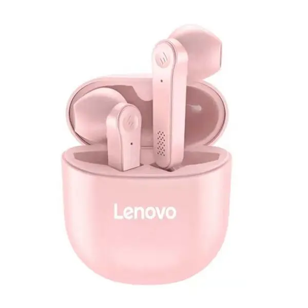 Lenovo PD1 True Wireless Semi-in-ear Sports Earbuds – Color: Pink – View 1