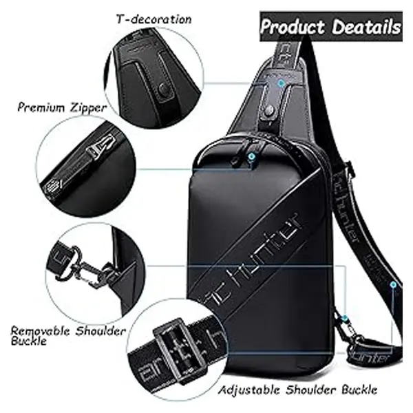 Arctic Hunter XB00121 Sport Waterproof Chest Shoulder Adjustable Cross body Bag – View 4