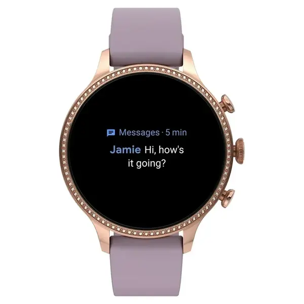 Fossil FTW6080V Gen 6 Purple Silicone Women’s Smart Watch – View 3