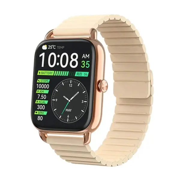 Haylou RS4 Plus AMOLED Smartwatch with spO2 – Color: Gold – View 1