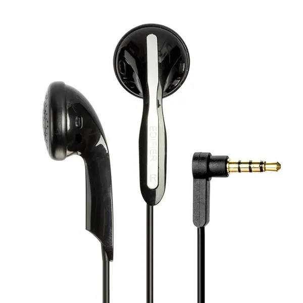 Edifier H180  3.5mm Hi-Fi Stereo In-ear Wired Earphone – Color: Black – View 1