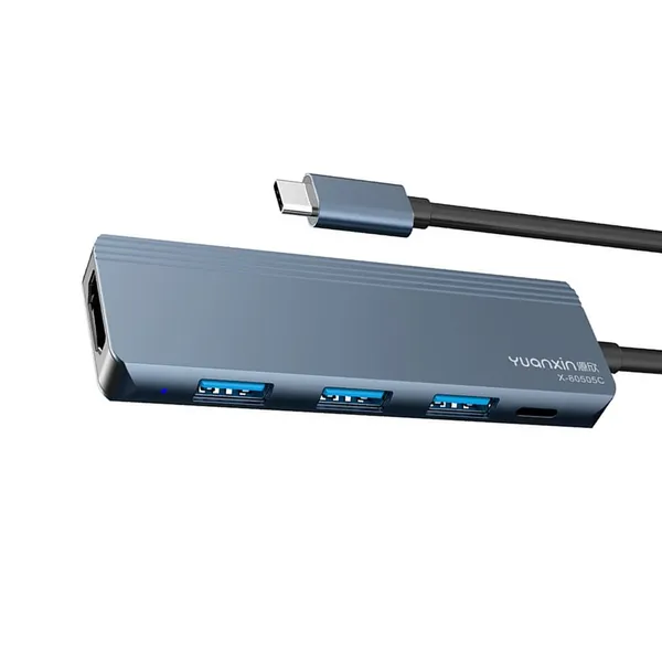 Yuanxin X-80505C 4 in 1 Multifunctional Type-C Hub – View 2