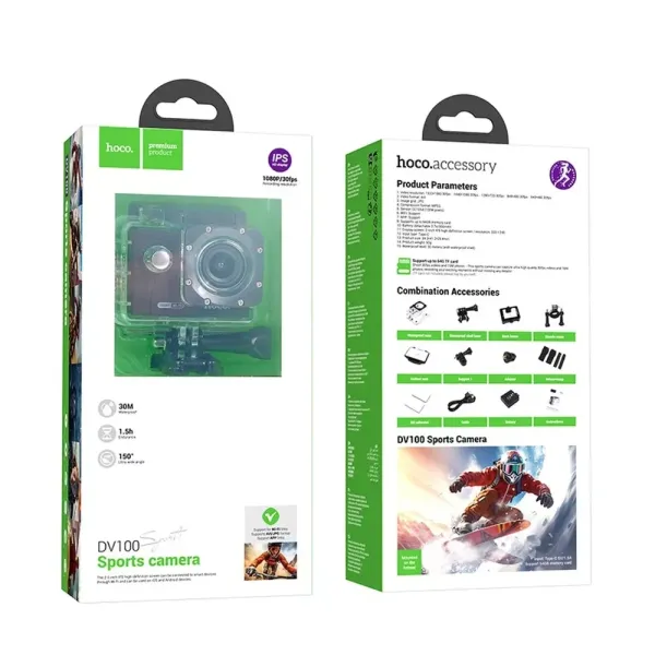 Hoco DV100 Sports Action Camera – View 3