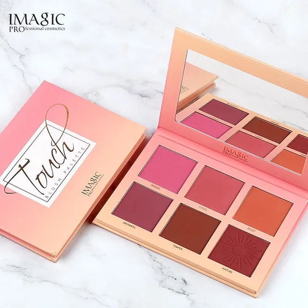 Imagic 6 Color Touch Blush Palette High Quality Professional Makeup Eyeshadow Blush – View 2