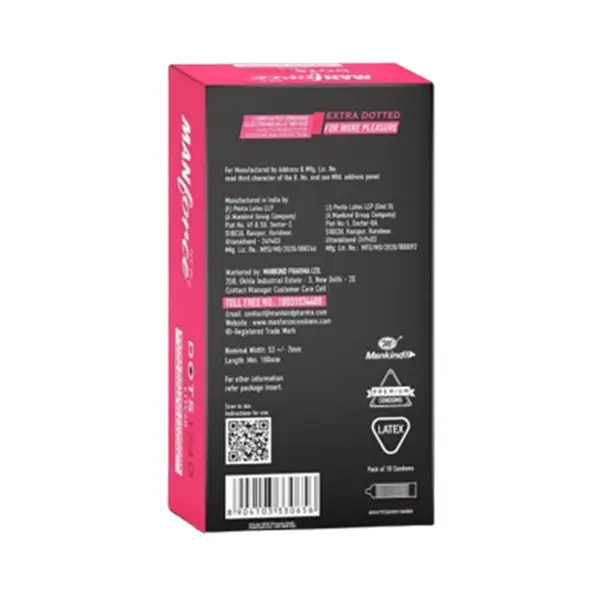 Manforce Litchi 1740 Extra Dotted Condoms - 10Pcs Pack – View 2