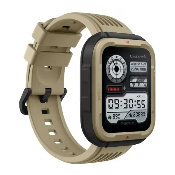 Fastrack Active Rugged Bluetooth Calling Smartwatch – Color: Brown – View 1