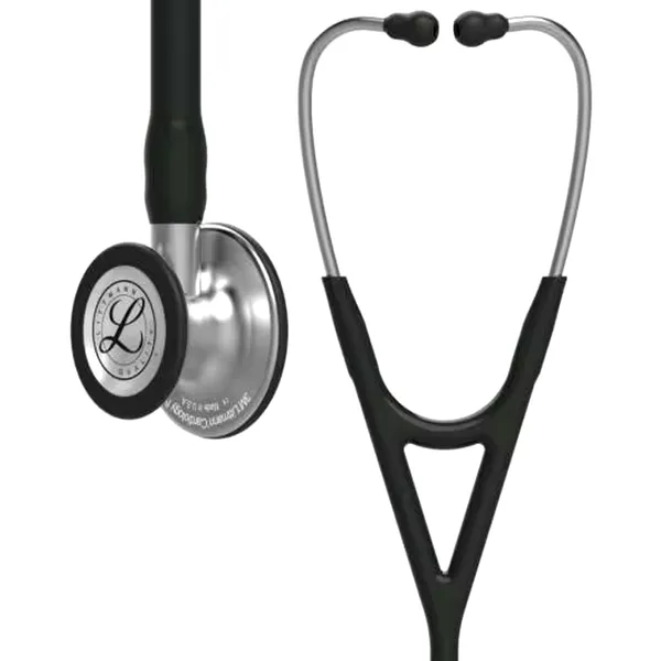 3M Littmann Cardiology IV Diagnostic Stethoscope – Color: Black – View 1