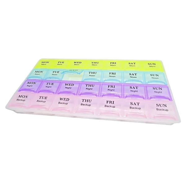 28 Days or 4 Weeks Homesoul Medicine Organizer Reminder Storage Box – View 3