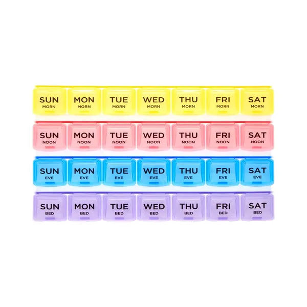 28 Days or 4 Weeks Homesoul Medicine Organizer Reminder Storage Box – View 1