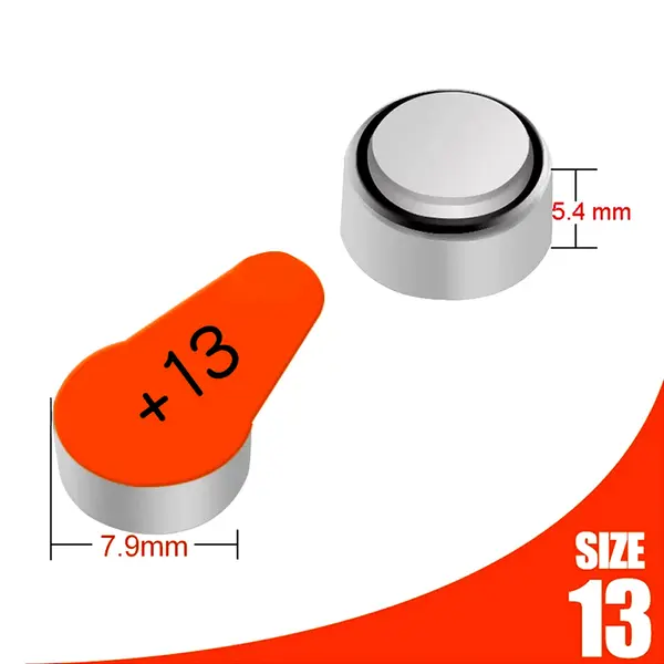 Signia 13 Size 1.45 Volt Hearing Aid Battery Pack of 60 Cells – View 3