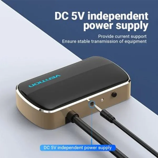 Vention DBABF 1-in 2-out 1M VGA HUB Splitter – View 3