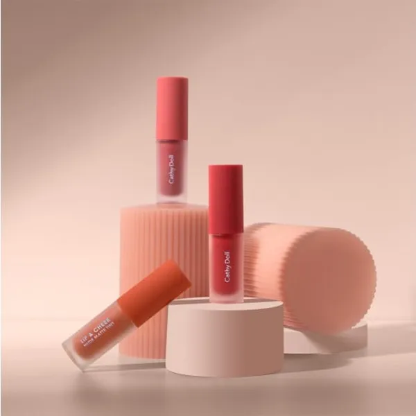 Cathy Doll #04 Lip & Cheek Nude Matte Tint Score Pink lipstick – View 2