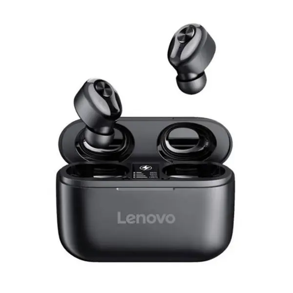 Lenovo HT18 True Wireless Bluetooth TWS Earbuds – Color: Black – View 1