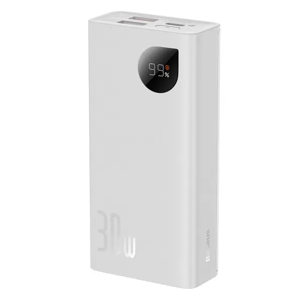 Baseus Adaman2 Series Mini 10000mAh 30W Portable Charger Power Bank – Color: White – View 2