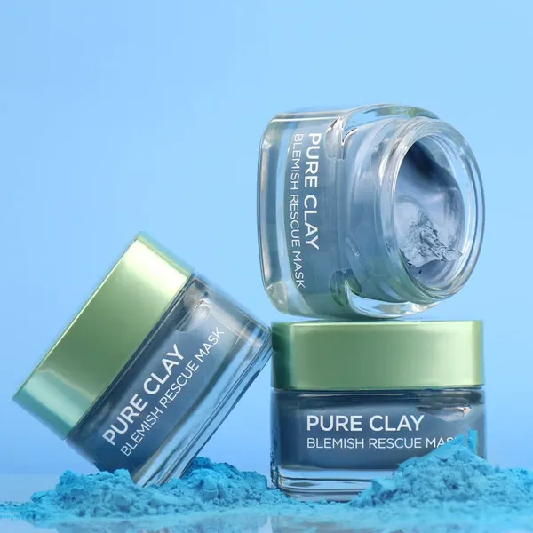 L'Oreal Paris Pure Clay Blemish Rescue Blue Algae Face Mask 50 Ml – View 2