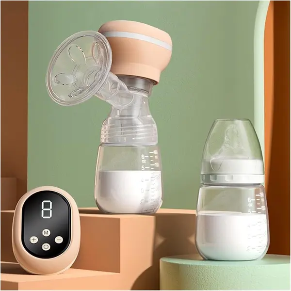 Painless Mute Massager & Rechargeable Electric Breast Pump – Color: Pink – View 6