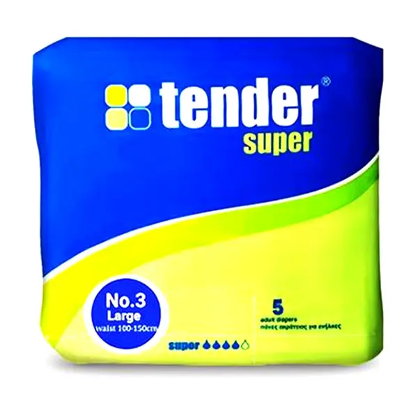 Tender Up to 12 Hours Absorption Adult Diaper – Size: L, Quantity: 0-5 pcs – View 1