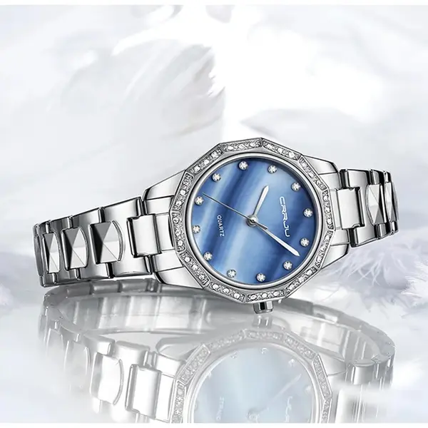 CRRJU 2195 New Arrive Luxury Casual Waterproof Quartz Women Watch – View 3