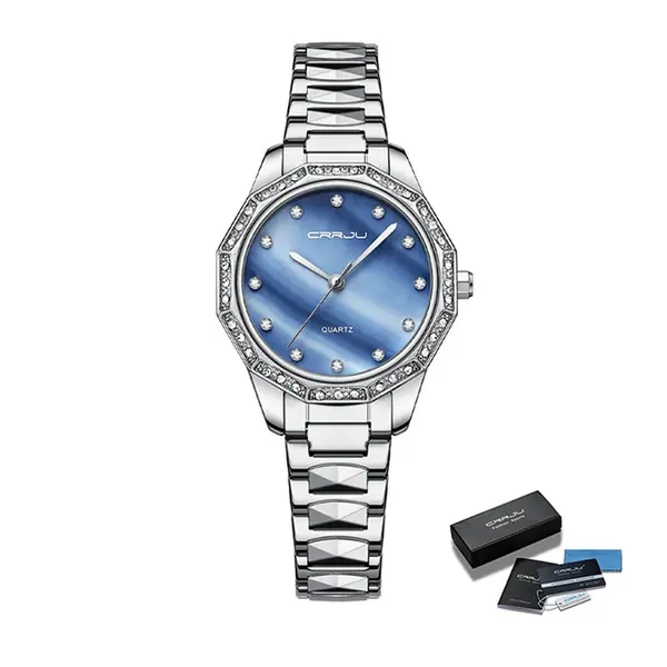 CRRJU 2195 New Arrive Luxury Casual Waterproof Quartz Women Watch – View 5