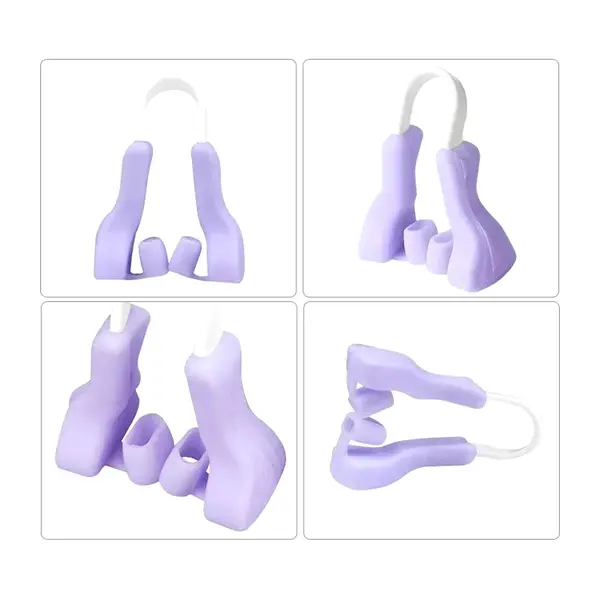 Silicone Nose Clip Corrector Device Bridge Nose Shapers – Color: Purple – View 3