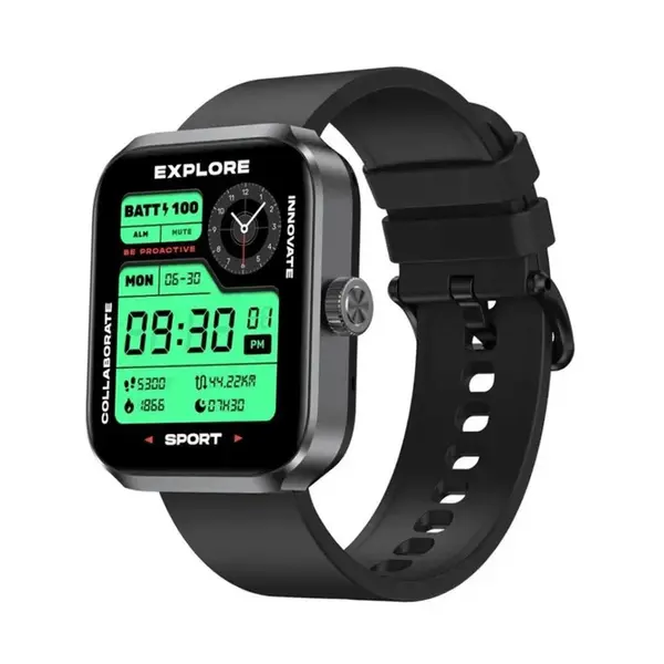 Zeblaze Beyond 3 Plus GPS AMOLED Display Smartwatch – Color: Black – View 1