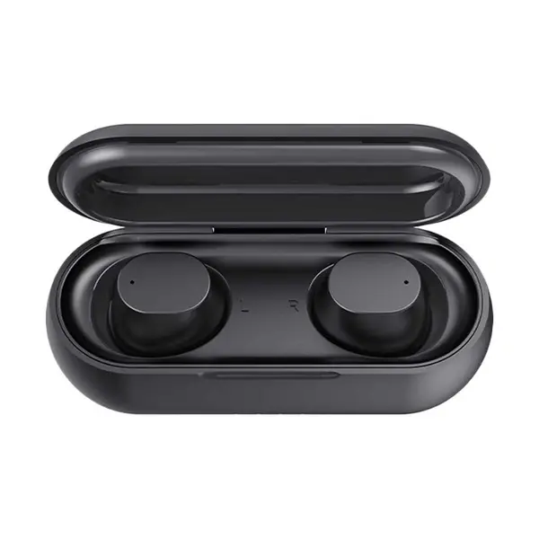 Havit i98 TWS Bluetooth Dual Earbuds With Charging Case – Color: Black – View 1
