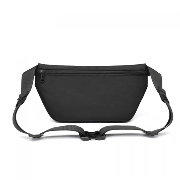 Ozuko 9529 Waterproof New Stylish Designer Waist Bag for Sports & Travel – Color: Black – View 2